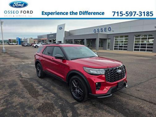 Rapid Red Metallic Tinted Clearcoat 2026 Ford Explorer ST-Line