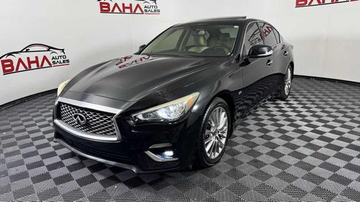 Black Obsidian 2019 INFINITI Q50 3.0t LUXE
