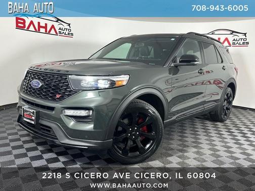 Forged Green Metallic 2022 Ford Explorer ST