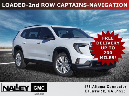 Glacier White Tricoat 2026 GMC Acadia FWD Elevation