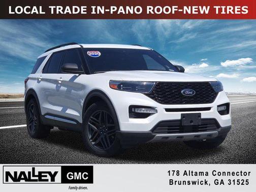 Star White Metallic Tri-Coat 2020 Ford Explorer XLT