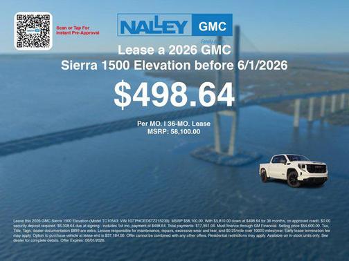 Summit White 2026 GMC Sierra 1500 Elevation