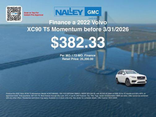 2022 Volvo XC90 T5 Momentum