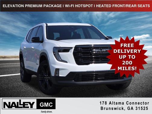 Summit White 2026 GMC Acadia Elevation FWD