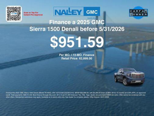 Downpour Metallic 2025 GMC Sierra 1500 Denali