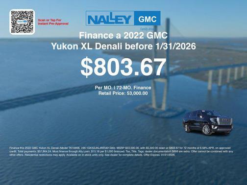 2022 GMC Yukon XL Denali