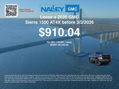 2026 GMC Sierra 1500 AT4X