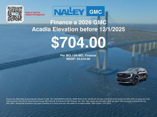 2026 GMC Acadia FWD Elevation