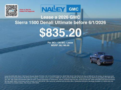 Downpour Metallic 2026 GMC Sierra 1500 Denali Ultimate