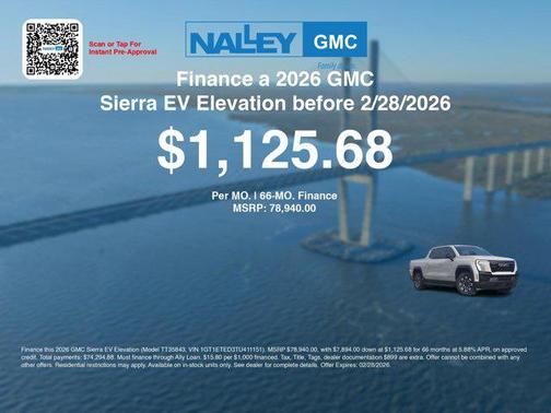 2026 GMC Sierra EV Extended Range Elevation