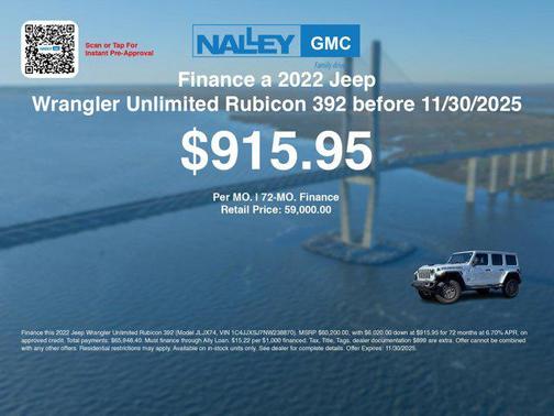 2022 Jeep Wrangler Unlimited Rubicon 392