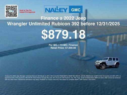 2022 Jeep Wrangler Unlimited Rubicon 392