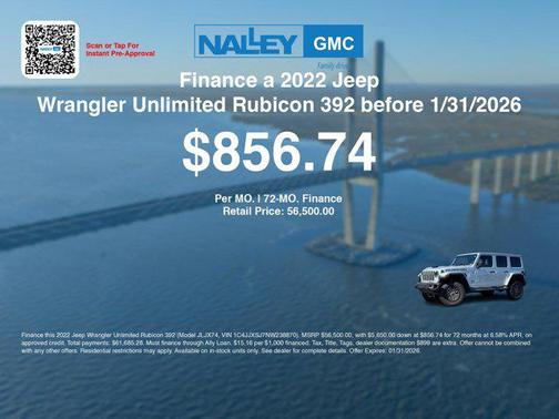 2022 Jeep Wrangler Unlimited Rubicon 392