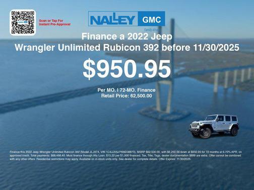 2022 Jeep Wrangler Unlimited Rubicon 392