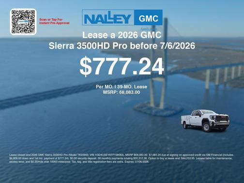 Summit White 2026 GMC Sierra 3500 Base
