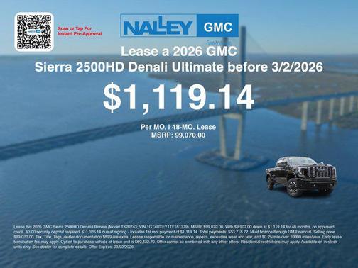 2026 GMC Sierra 2500 Denali Ultimate