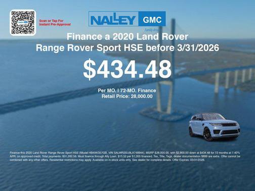 2020 Land Rover Range Rover Sport HSE