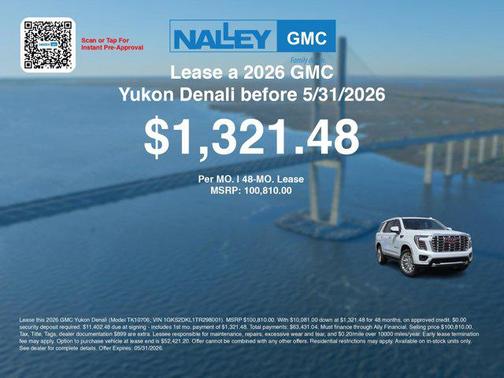 Glacier White Tricoat 2026 GMC Yukon Denali