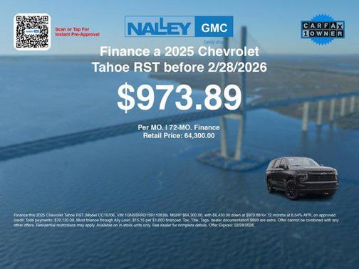 2025 Chevrolet Tahoe 2WD RST