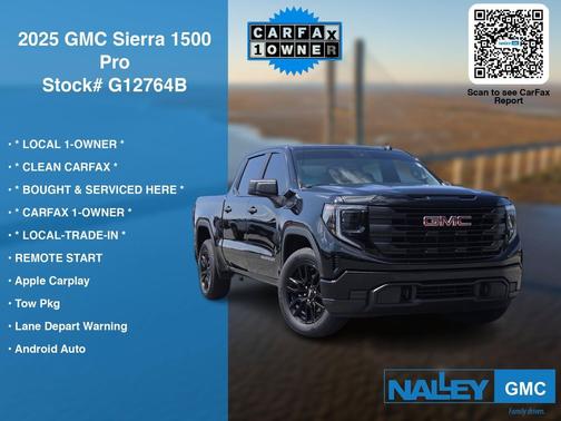 Onyx Black 2025 GMC Sierra 1500 Pro