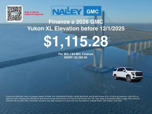 2026 GMC Yukon XL 4WD Elevation
