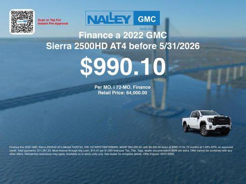 Summit White 2022 GMC Sierra 2500 AT4