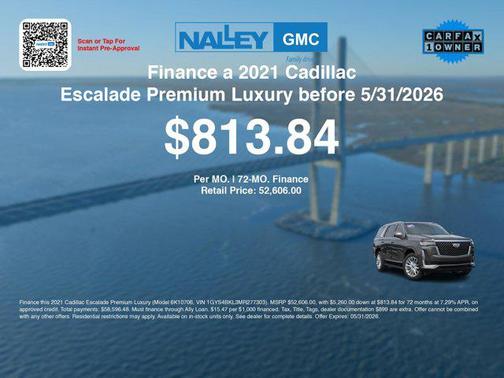 Dark Mocha Metallic 2021 Cadillac Escalade Premium Luxury