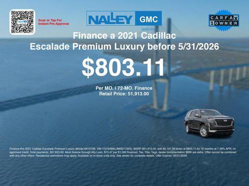 Dark Mocha Metallic 2021 Cadillac Escalade Premium Luxury