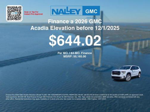 2026 GMC Acadia FWD Elevation