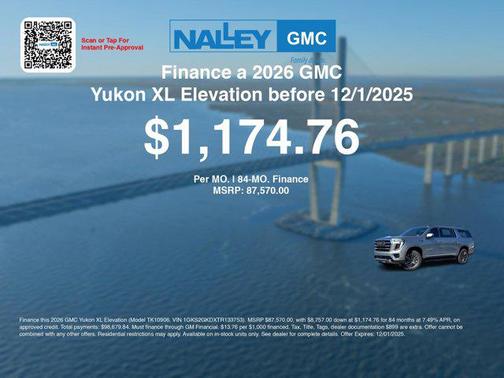 2026 GMC Yukon XL 4WD Elevation