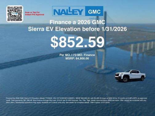 2026 GMC Sierra EV Standard Range Elevation