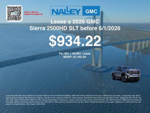 Sterling Metallic 2026 GMC Sierra 2500 SLT
