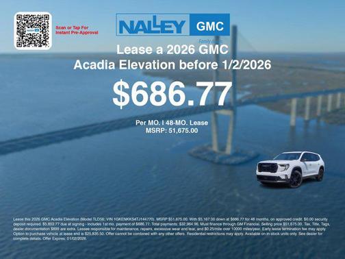 2026 GMC Acadia FWD Elevation