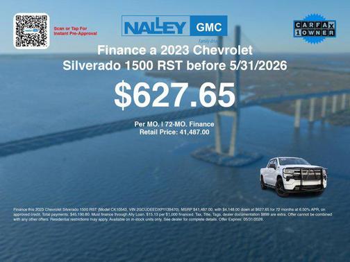 Summit White 2023 Chevrolet Silverado 1500 RST