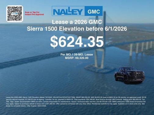 Onyx Black 2026 GMC Sierra 1500 Elevation