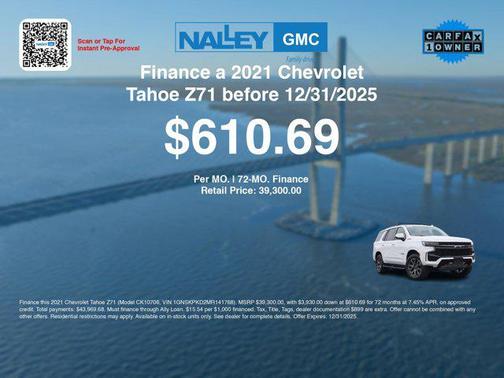 2021 Chevrolet Tahoe 4WD Z71