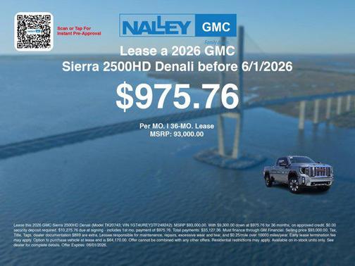 Sterling Metallic 2026 GMC Sierra 2500 Denali