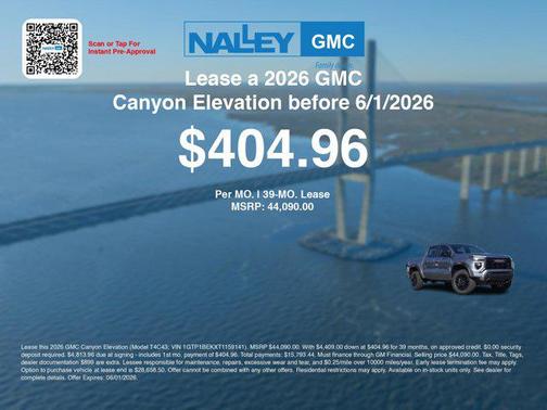 Sterling Metallic 2026 GMC Canyon Elevation
