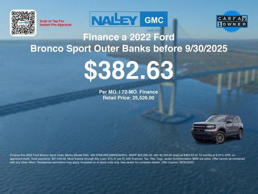 2022 Ford Bronco Sport Outer Banks