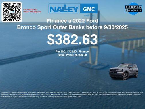 2022 Ford Bronco Sport Outer Banks