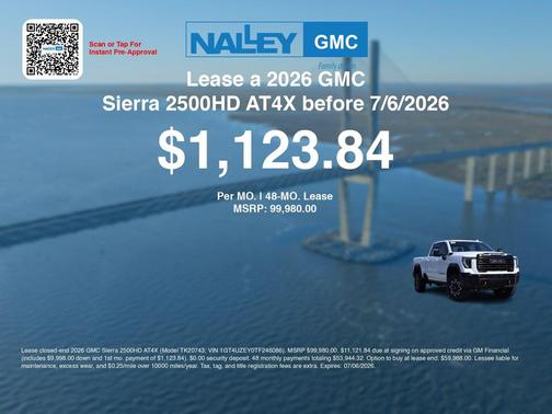 Summit White 2026 GMC Sierra 2500 AT4X