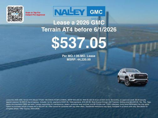 Sterling Metallic 2026 GMC Terrain AWD AT4