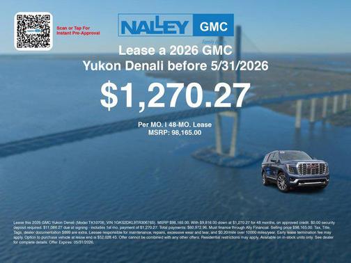 Downpour Metallic 2026 GMC Yukon Denali
