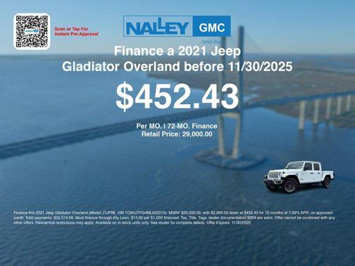 2021 Jeep Gladiator Overland