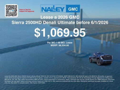 Downpour Metallic 2026 GMC Sierra 2500 Denali Ultimate