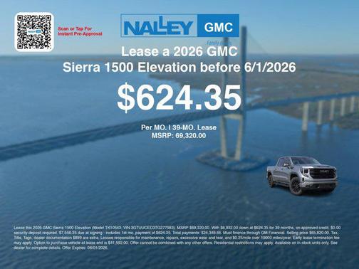 Sterling Metallic 2026 GMC Sierra 1500 Elevation