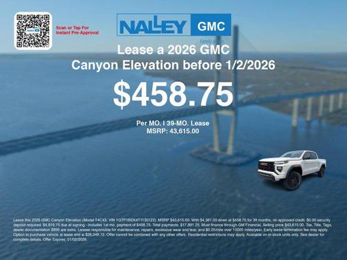 2026 GMC Canyon Elevation