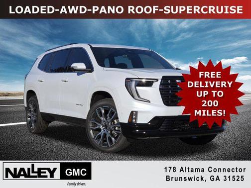 Glacier White Tricoat 2026 GMC Acadia Denali