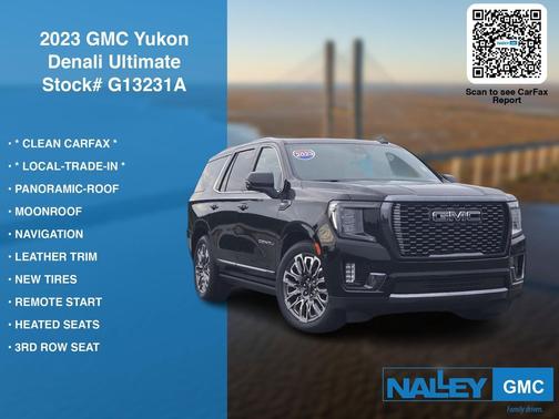 Onyx Black 2023 GMC Yukon Denali Ultimate