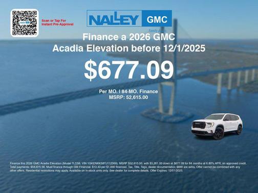 2026 GMC Acadia FWD Elevation
